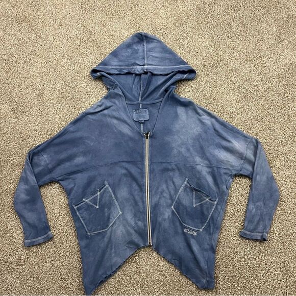 Vintage y2k billabong oversized  tie dye hoodie women's M - Picture 1 of 6